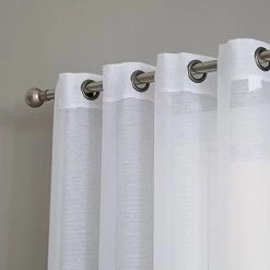 HLC.ME Lucento Sheer Grommet Valance - White - Set Of 2 14 HLC.ME Lucento Sheer Grommet Valance - White - Set Of 2