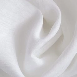 HLC.ME Lucento Sheer Grommet Cafe Tier Panels (White) - Set Of 2