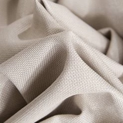 HLC.ME Textured Lined 100% Blackout Grommet Curtain Panels - Beige - Set Of 2