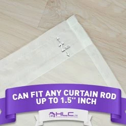 HLC.ME Sheer Curtains Lucento Sheer Rod Pocket Curtain Panels - Hot Pink - Set Of 2