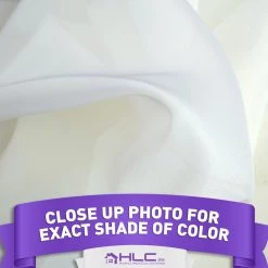 HLC.ME Lucento Sheer Rod Pocket Patio Door Panel - Ivory Faux Linen Curtains