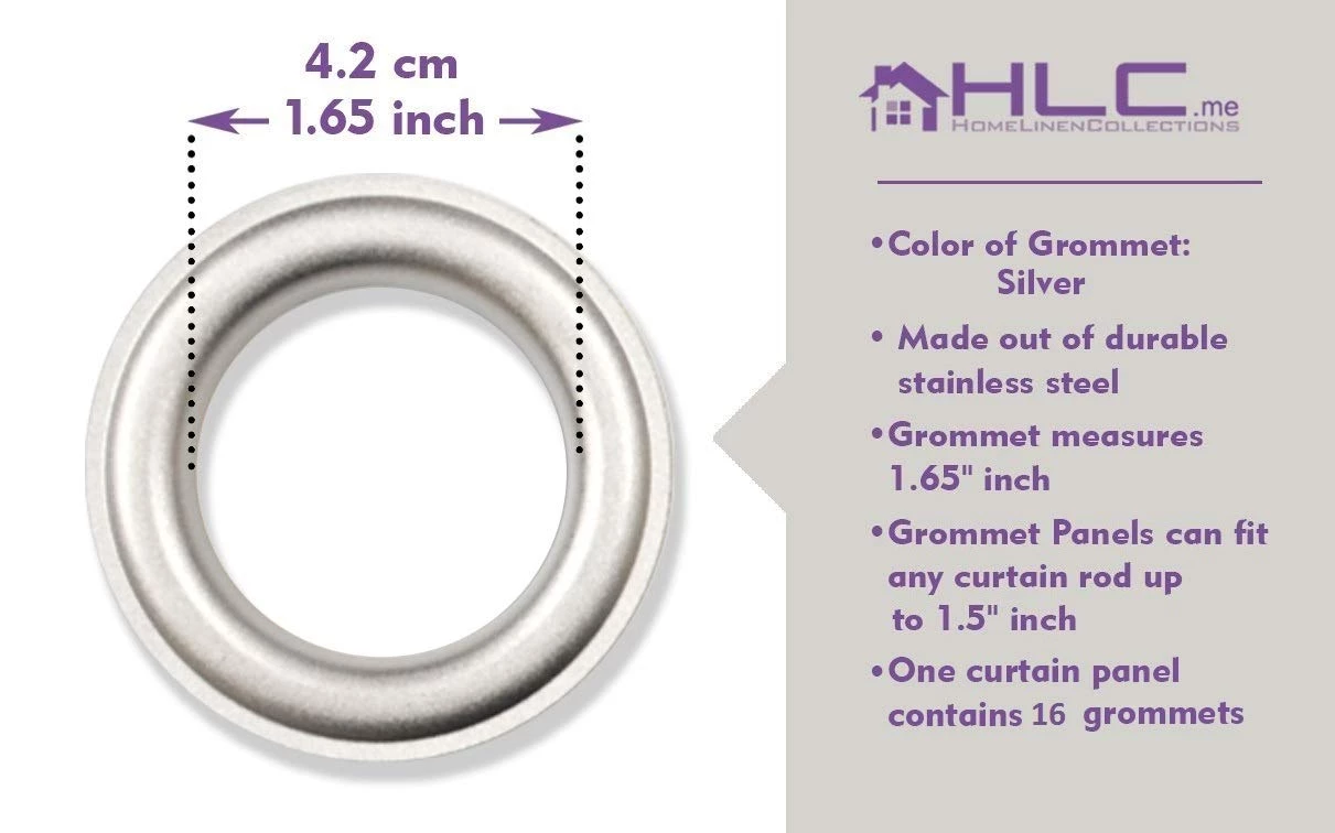 HLC.ME Damask Print 100% Blackout Grommet Patio Door Panel - Grey Faux Linen Curtains 7 HLC.ME Damask Print 100% Blackout Grommet Patio Door Panel - Grey Faux Linen Curtains