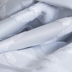 HLC.ME Trellis Flocked 100% Blackout Grommet Patio Door Panel - White Faux Linen Curtains 10 HLC.ME Trellis Flocked 100% Blackout Grommet Patio Door Panel - White Faux Linen Curtains