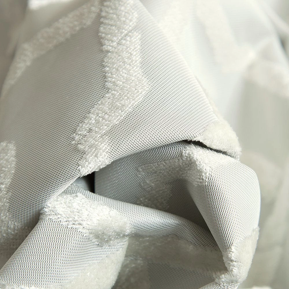 HLC.ME Blackout Curtains Trellis Flocked 100% Blackout Grommet Curtain Panels - Ivory - Set Of 2 5 HLC.ME Blackout Curtains Trellis Flocked 100% Blackout Grommet Curtain Panels - Ivory - Set Of 2