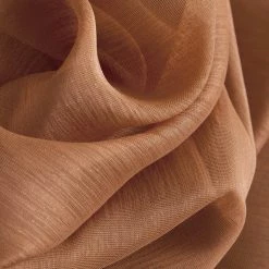 Sheer Curtains HLC.ME Sheer Grommet Curtain Panels - Rust - Set Of 2