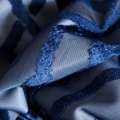 HLC.ME Trellis Flocked 100% Blackout Grommet Patio Door Panel - Navy Faux Linen Curtains 11 HLC.ME Trellis Flocked 100% Blackout Grommet Patio Door Panel - Navy Faux Linen Curtains