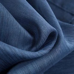 HLC.ME Sheer Grommet Curtain Panels - Navy Blue - Set Of 2 Sheer Curtains 11 HLC.ME Sheer Grommet Curtain Panels - Navy Blue - Set Of 2 Sheer Curtains