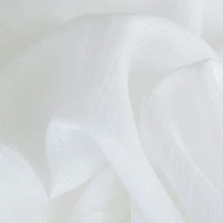 HLC.ME Lucento Sheer Grommet Patio Door Panel - Ivory Faux Linen Curtains