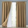 HLC.ME Blackout Curtains White Thermal 100% Blackout Rod Pocket Curtain Liner 2 HLC.ME Blackout Curtains White Thermal 100% Blackout Rod Pocket Curtain Liner