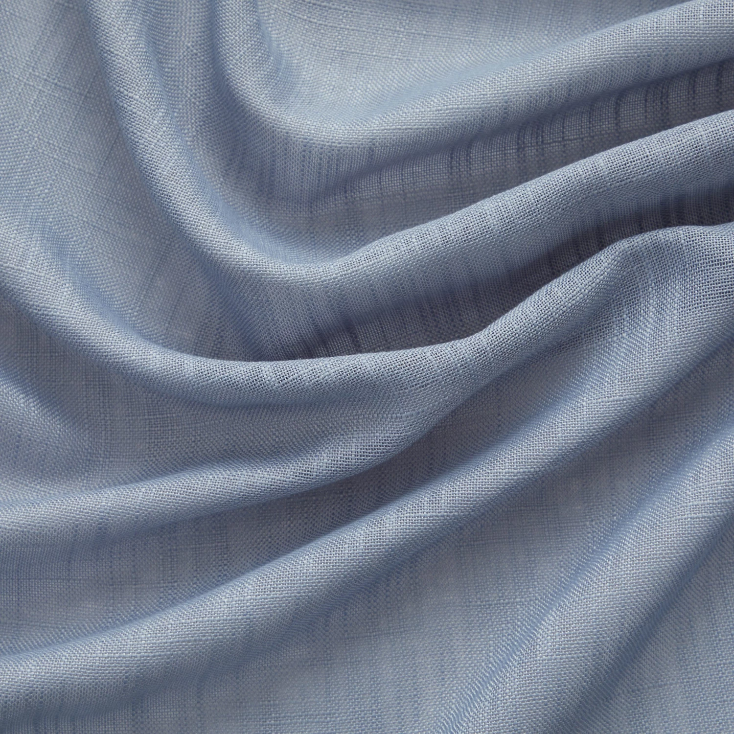 HLC.ME Abbey Faux Linen Grommet Curtain Valance - Dusty Blue Faux Linen Curtains 4 HLC.ME Abbey Faux Linen Grommet Curtain Valance - Dusty Blue Faux Linen Curtains