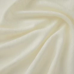 HLC.ME Abbey Faux Linen Grommet Curtain Valance - Ivory