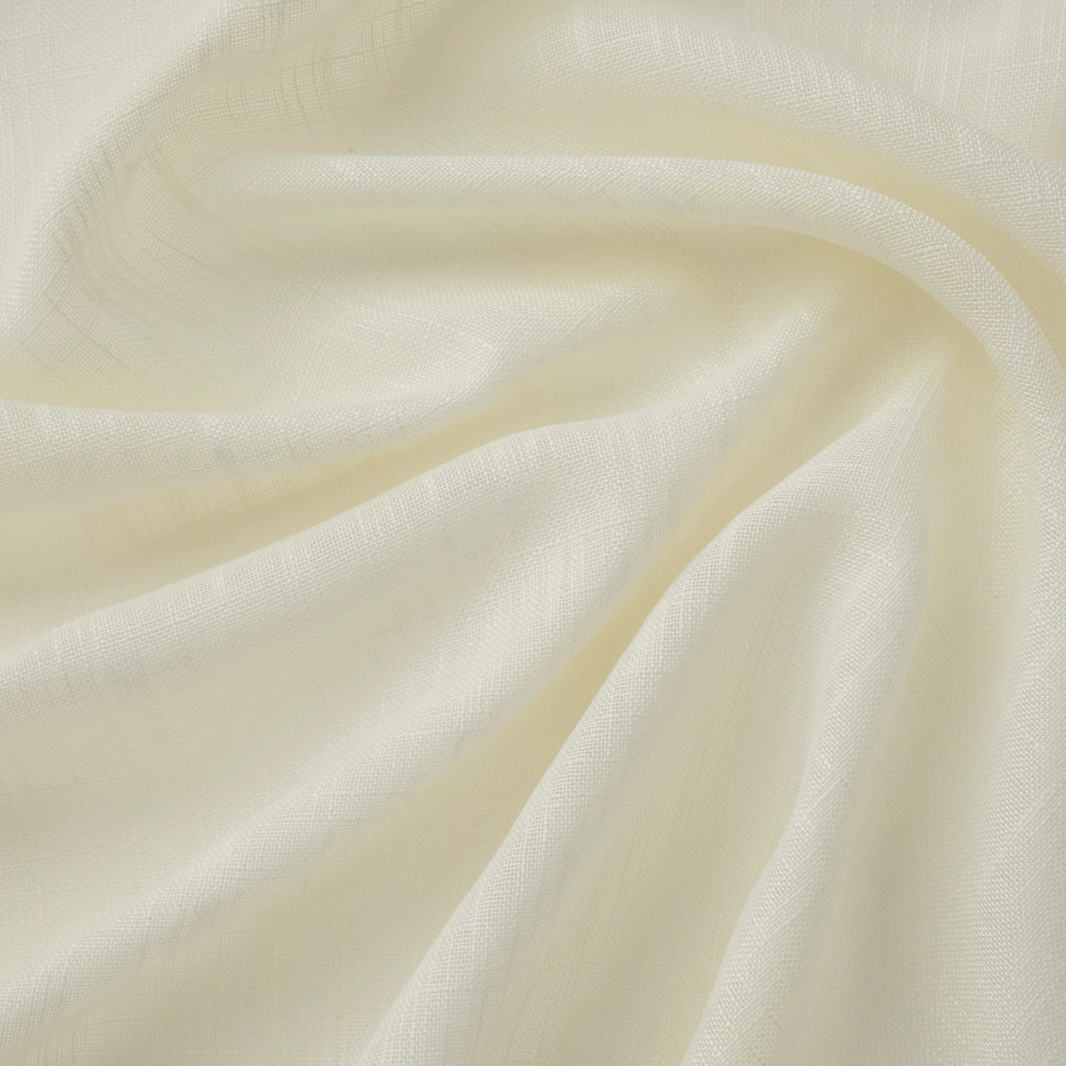 HLC.ME Abbey Faux Linen Grommet Curtain Valance - Ivory 4 HLC.ME Abbey Faux Linen Grommet Curtain Valance - Ivory