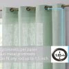 HLC.ME Abbey Faux Linen Grommet Curtain Valance - Seafoam Green 2 HLC.ME Abbey Faux Linen Grommet Curtain Valance - Seafoam Green