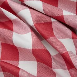 HLC.ME Andersen Buffalo Plaid 100% Blackout Grommet Curtains - Red - Set Of 2