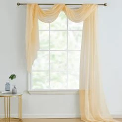 HLC.ME Lucento Sheer Window Scarf - Beige