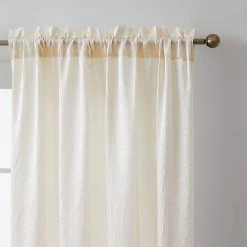HLC.ME Sheer Curtains Bello Crushed Sheer Panels - Beige - Set Of 2 11 HLC.ME Sheer Curtains Bello Crushed Sheer Panels - Beige - Set Of 2