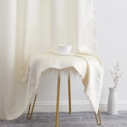 HLC.ME Sheer Curtains Bello Crushed Sheer Panels - Beige - Set Of 2 13 HLC.ME Sheer Curtains Bello Crushed Sheer Panels - Beige - Set Of 2