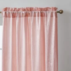 HLC.ME Sheer Curtains Bello Crushed Sheer Panels - Blush Pink - Set Of 2 11 HLC.ME Sheer Curtains Bello Crushed Sheer Panels - Blush Pink - Set Of 2