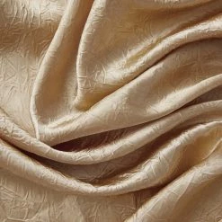 HLC.ME Bello Crushed Sheer Panels - Gold - Set Of 2 Sheer Curtains