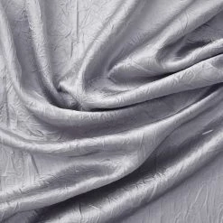 HLC.ME Bello Crushed Sheer Panels - Silver Grey - Set Of 2 Sheer Curtains