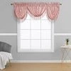 HLC.ME Faux Linen Curtains Bello Crushed Sheer Valance - Blush Pink 2 HLC.ME Faux Linen Curtains Bello Crushed Sheer Valance - Blush Pink