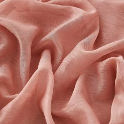 HLC.ME Sheer Grommet Curtain Panels - Blush Pink - Set Of 2