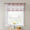 HLC.ME Broadway Striped Sheer Valance - Blush Pink