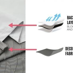 HLC.ME Camden Jacquard 100% Blackout Grommet Curtain Panels - Charcoal Grey - Set Of 2 15 HLC.ME Camden Jacquard 100% Blackout Grommet Curtain Panels - Charcoal Grey - Set Of 2