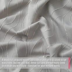 HLC.ME Camden Jacquard 100% Blackout Grommet Patio Door Panel - Light Grey/Silver Faux Linen Curtains 14 HLC.ME Camden Jacquard 100% Blackout Grommet Patio Door Panel - Light Grey/Silver Faux Linen Curtains