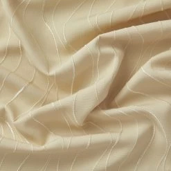 HLC.ME Camden Jacquard 100% Blackout Grommet Curtain Panels - Beige - Set Of 2 Blackout Curtains