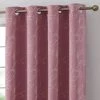 HLC.ME Onyx By Obscura Carol Floral Blackout Curtains - Blush - Set Of 2