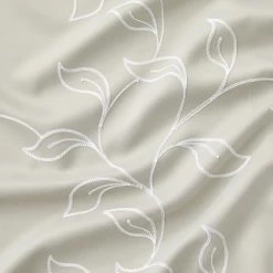 HLC.ME Carol Floral Blackout Grommet Patio Door Panel - Ivory