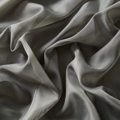 HLC.ME Lucento Sheer Window Scarf - Charcoal Grey Sheer Curtains