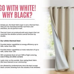 HLC.ME Dakota 100% Blackout Grommet Curtain Panels - Beige - Set Of 2 Blackout Curtains