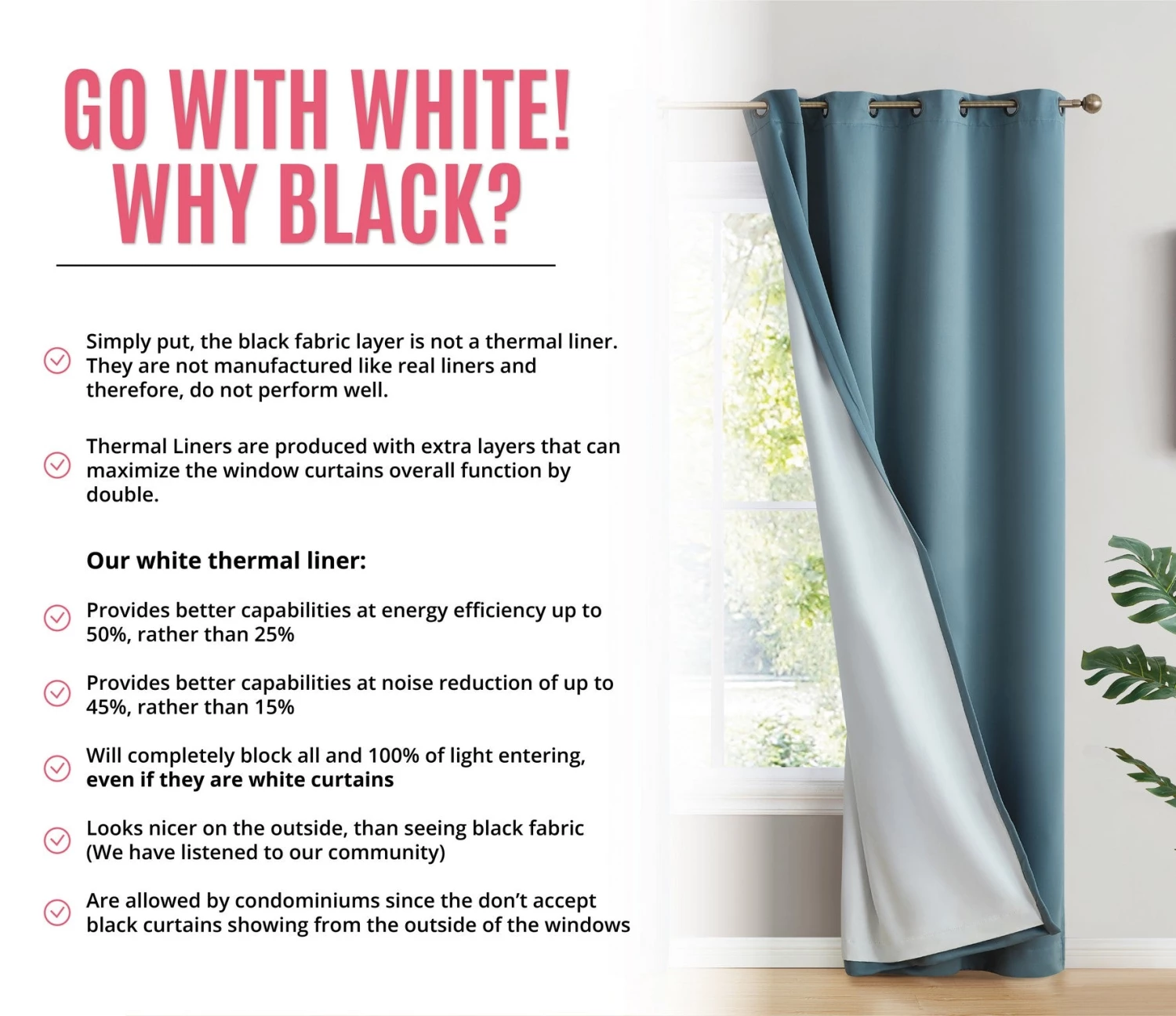 HLC.ME Faux Linen Curtains Dakota 100% Blackout Grommet Patio Door Panel - Slate Blue 7 HLC.ME Faux Linen Curtains Dakota 100% Blackout Grommet Patio Door Panel - Slate Blue