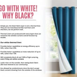 HLC.ME Dakota 100% Blackout Grommet Patio Door Panel - Teal Blue