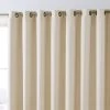 HLC.ME Dakota 100% Blackout Grommet Patio Door Panel - Beige Faux Linen Curtains 2 HLC.ME Dakota 100% Blackout Grommet Patio Door Panel - Beige Faux Linen Curtains