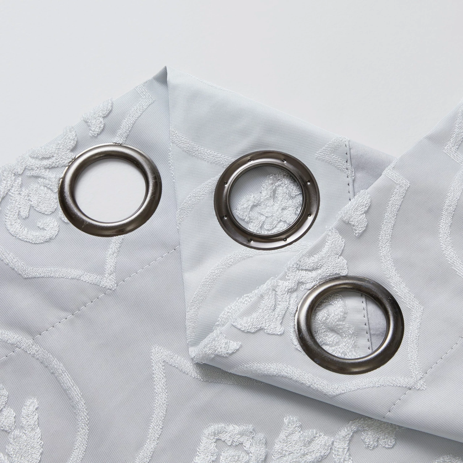 HLC.ME Damask Flocked 100% Blackout Grommet Patio Door Panel - Ivory 6 HLC.ME Damask Flocked 100% Blackout Grommet Patio Door Panel - Ivory