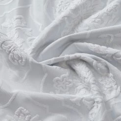 HLC.ME Damask Flocked 100% Blackout Grommet Patio Door Panel - Ivory 14 HLC.ME Damask Flocked 100% Blackout Grommet Patio Door Panel - Ivory