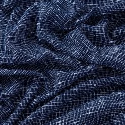 HLC.ME Faux Linen Curtains Emily Faux Linen Grommet Curtain Panels - Navy Blue - Set Of 2 17 HLC.ME Faux Linen Curtains Emily Faux Linen Grommet Curtain Panels - Navy Blue - Set Of 2