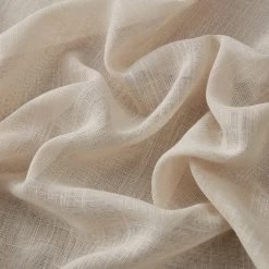 HLC.ME Abbey Faux Linen Grommet Patio Door Panel - Beige