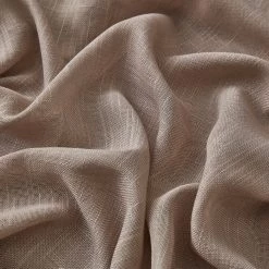 HLC.ME Abbey Faux Linen Grommet Cafe Tiers - Taupe - Set Of 2 11 HLC.ME Abbey Faux Linen Grommet Cafe Tiers - Taupe - Set Of 2