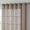 HLC.ME Abbey Faux Linen Grommet Patio Door Panel - Taupe 1 HLC.ME Abbey Faux Linen Grommet Patio Door Panel - Taupe