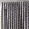 HLC.ME Franklin Moroccan Trellis 100% Blackout Patio Door Panel - Grey Faux Linen Curtains