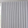 HLC.ME Faux Linen Curtains Franklin Moroccan Trellis 100% Blackout Patio Door Panel - White