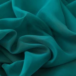 HLC.ME Lucento Sheer Window Scarf - Grey Teal Sheer Curtains