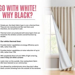 HLC.ME Blackout Curtains Hamilton 100% Blackout Curtain Panels - Beige - Set Of 2