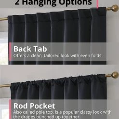 HLC.ME Hamilton 100% Blackout Curtain Panels - Black - Set Of 2 13 HLC.ME Hamilton 100% Blackout Curtain Panels - Black - Set Of 2