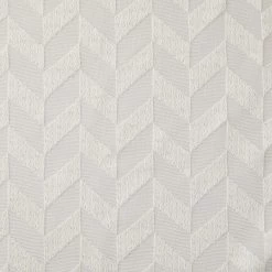 HLC.ME Herringbone Lace Sheer Rod Pocket Cafe Tiers - Beige - Set Of 2