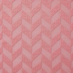 HLC.ME Herringbone Lace Sheer Rod Pocket Curtain Panels - Blush Pink - Set Of 2 Sheer Curtains
